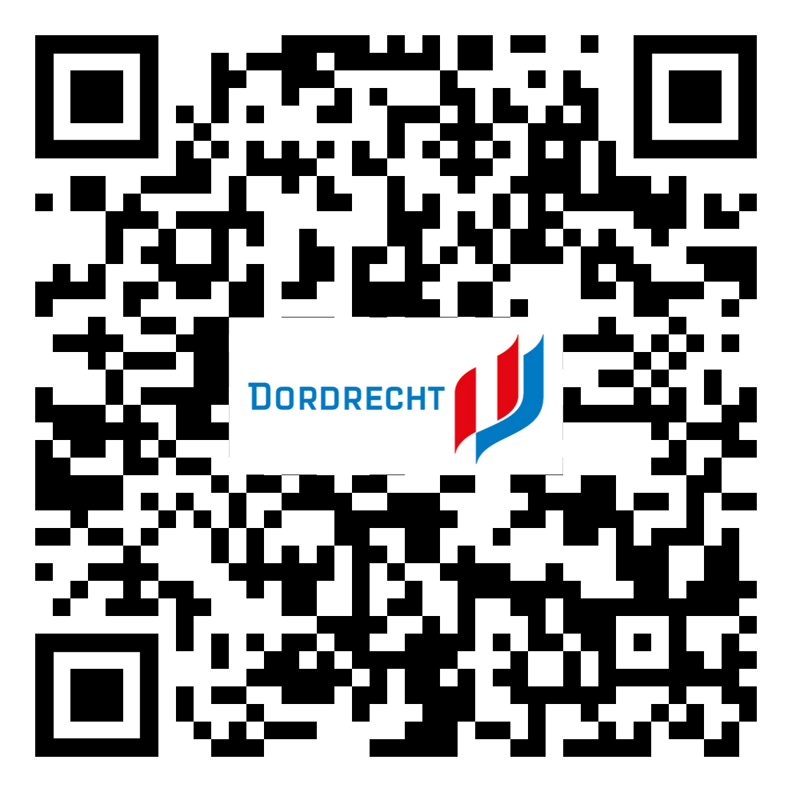 QR-code WhatsApp-kanaal Gemeente Dordrecht