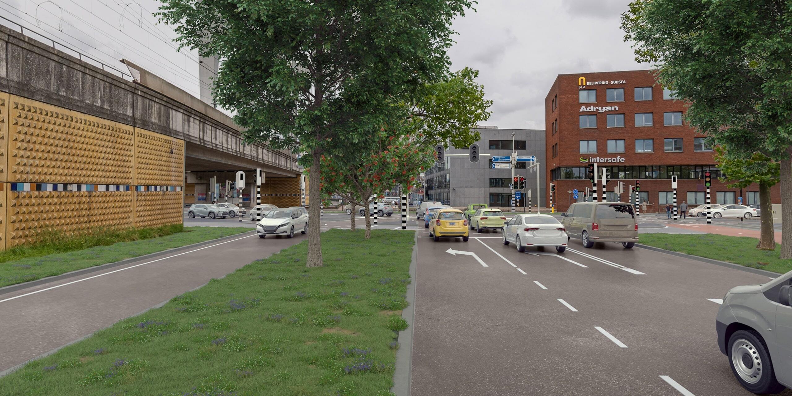 Herinrichting Burgemeester de Raadtsingel kruispunt na