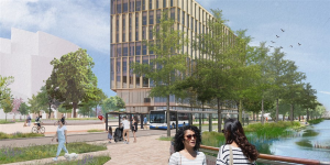 Groene en autoluwe Spuiboulevard