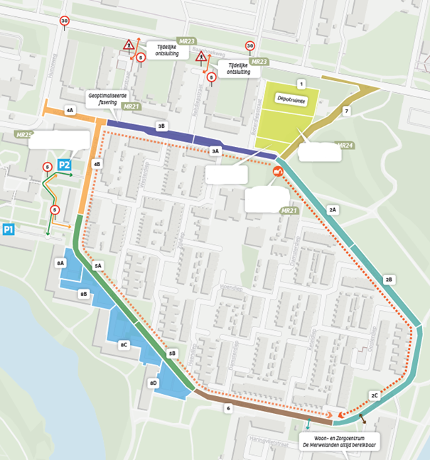 Fasering Haringvlietstraat en Wielingenstraat