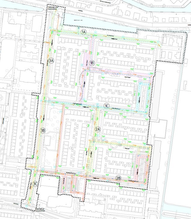 Werkvolgorde Eddingtonweg en omgeving