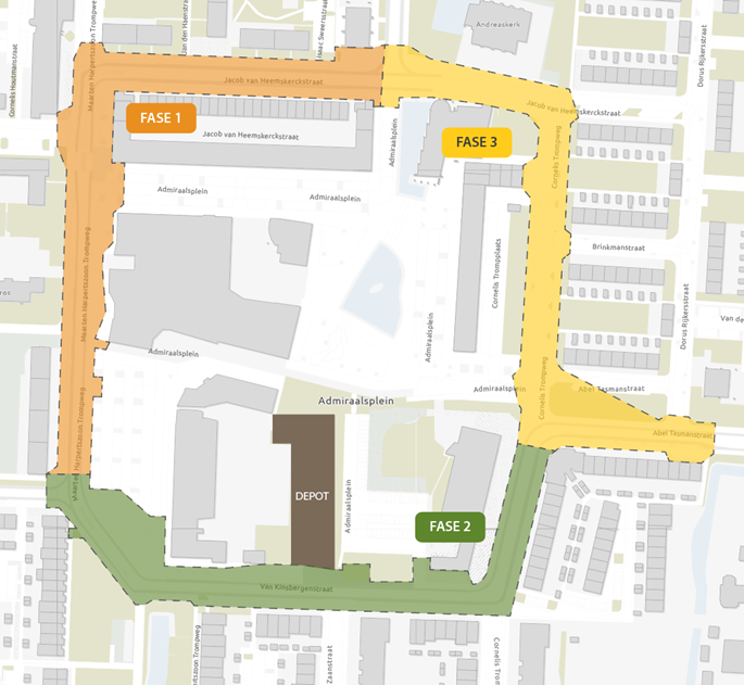 Hoofdfases Ring Admiraalsplein