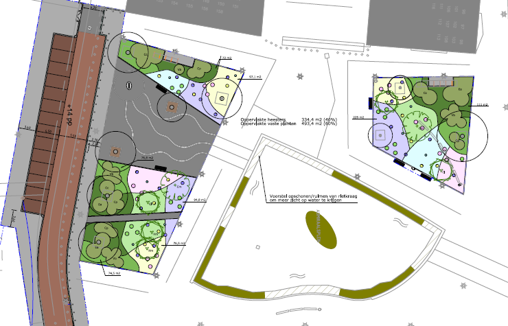 Definitief ontwerp groen Admiraalsplein Dordrecht