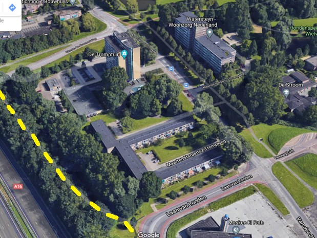 Situatie doortrekken Laan van Londen