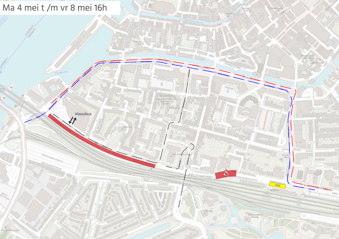 Burg de Raadtsingel Fase 1a Werk aan de Weg