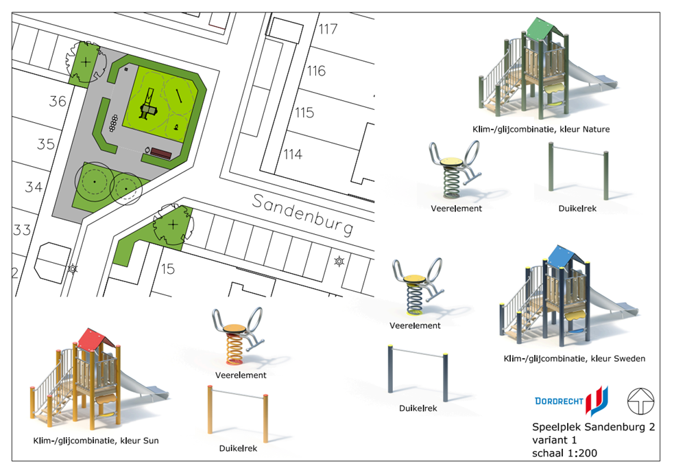Speelplek Sandenburg 2 variant 1