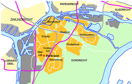 kaartje ligging Parkrand