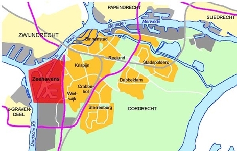 kaartje ligging Zeehavens