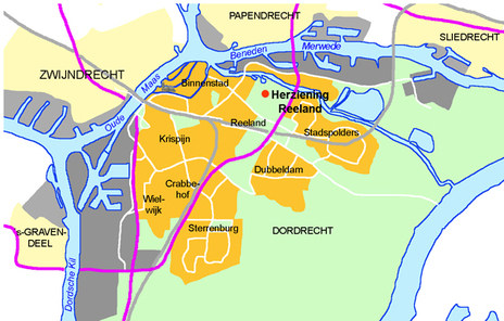 kaartje ligging Reeland