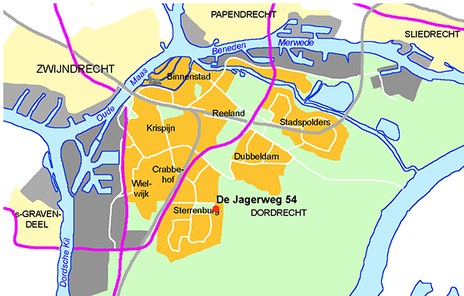 kaartje ligging De Jagerweg 54