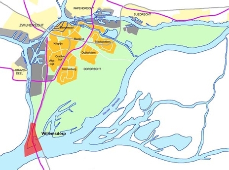 kaartje ligging Willemsdorp