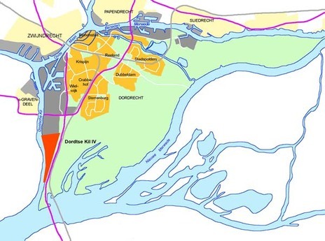 kaartje ligging Dordtse Kil IV