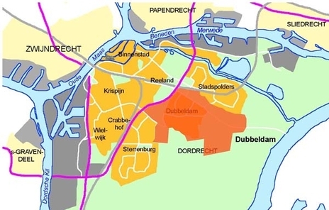 kaartje ligging Dubbeldam