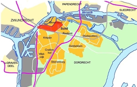 kaartje ligging Schil