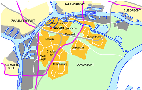kaartje ligging Spuiboulevard 4-88