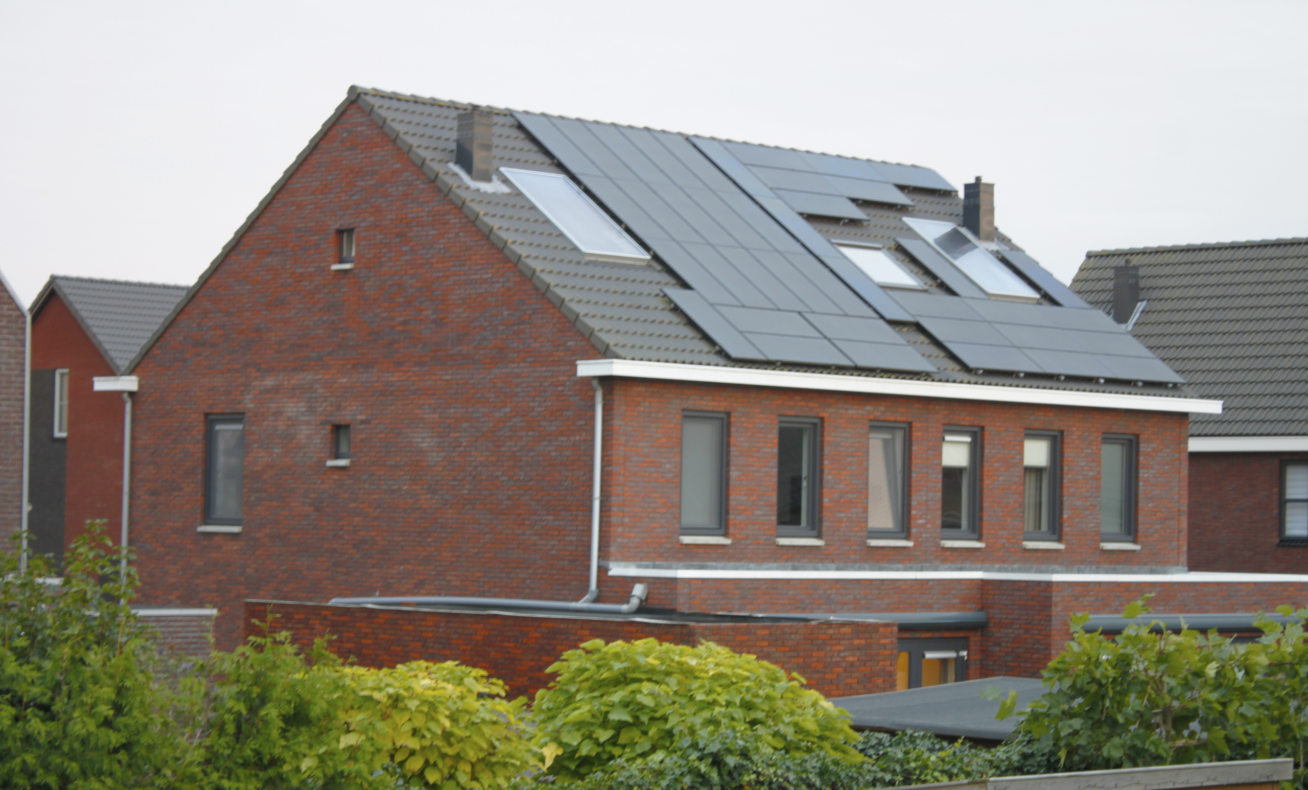 Duurzame woning met zonnepanelen