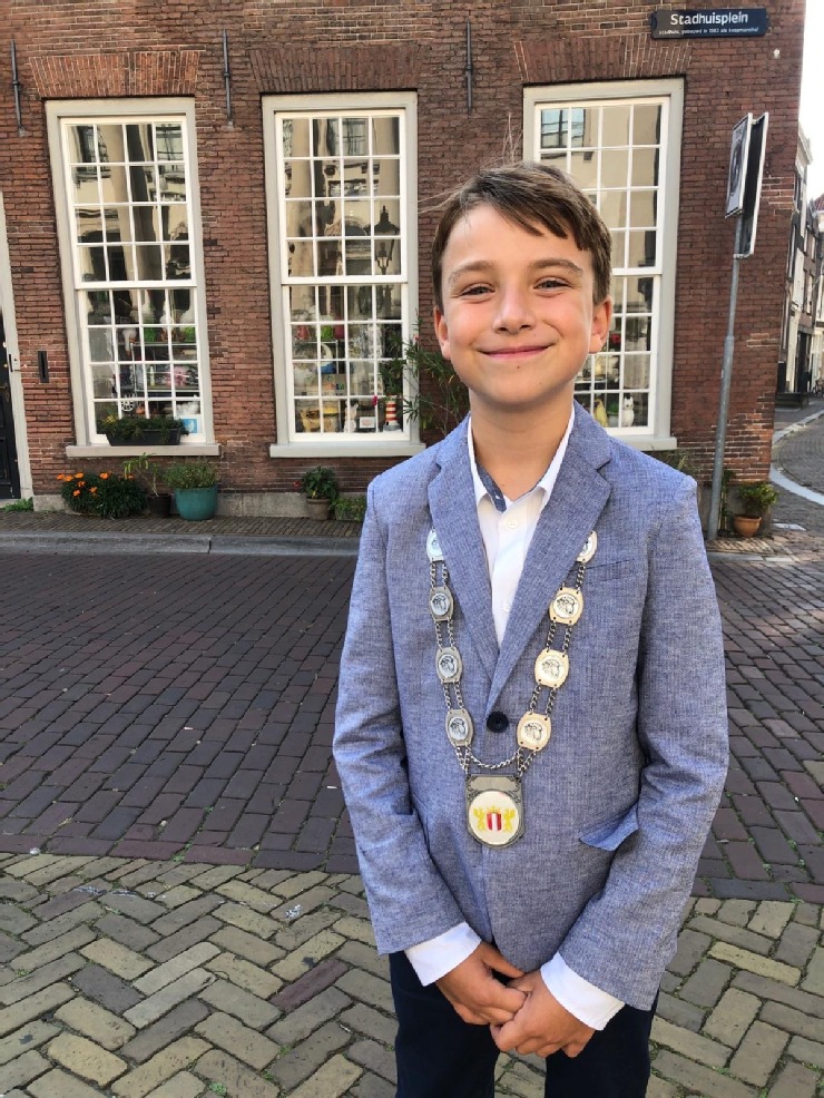 Foto Lucas van Dijk met keten